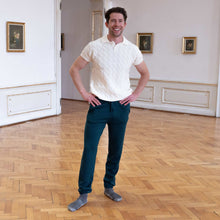 Load image into Gallery viewer, organic merino polo shirt