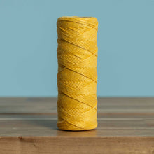 Load image into Gallery viewer, yellow 6-strand unwaxed hemp twine