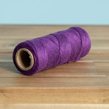 Load image into Gallery viewer, 6-strand unwaxed hemp twine purple