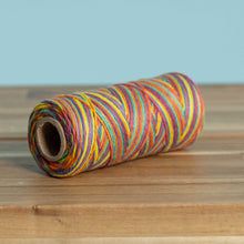 Load image into Gallery viewer, 6-strand unwaxed hemp twine rainbow