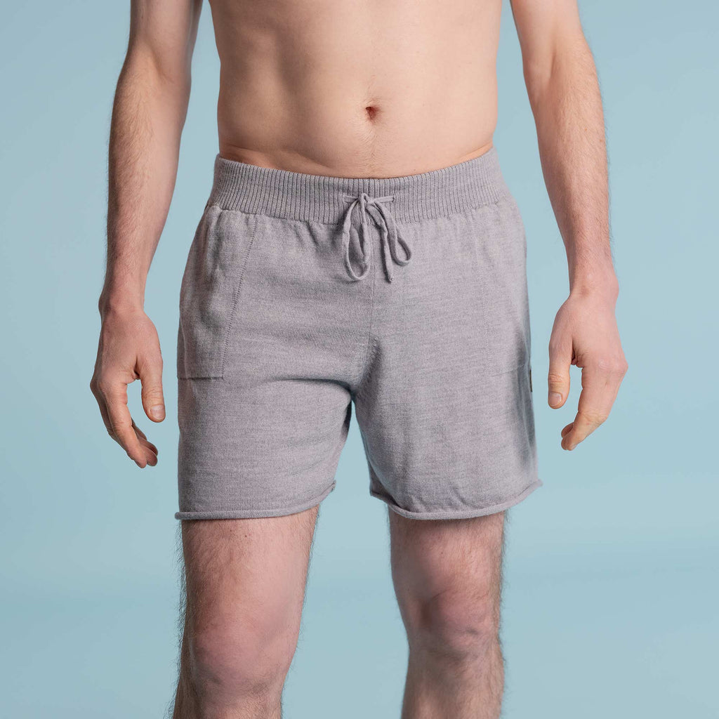 100% organic merino wool fitness shorts