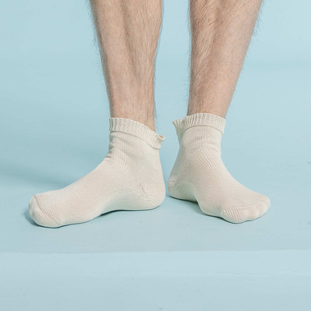 100% organic cotton socks no polyester no elastic