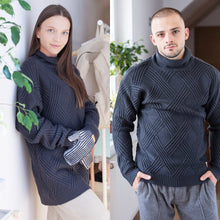 Load image into Gallery viewer, 100% organic merino wool sweater polyester-free