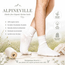 Load image into Gallery viewer, elastic-free certified organic merino wool socks
