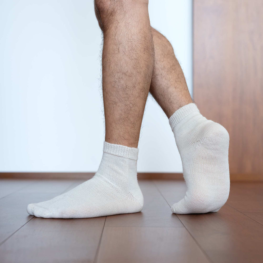 synthetic-free organic merino wool socks