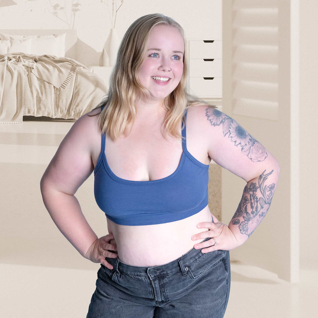 100% organic cotton bra synthetic-free
