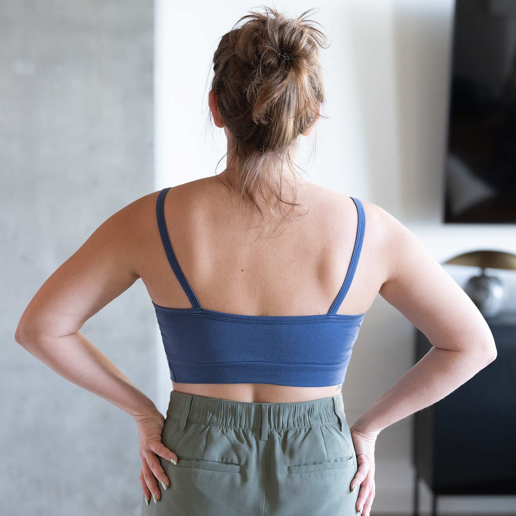 plastic-free elastic-free 100% organic cotton bra