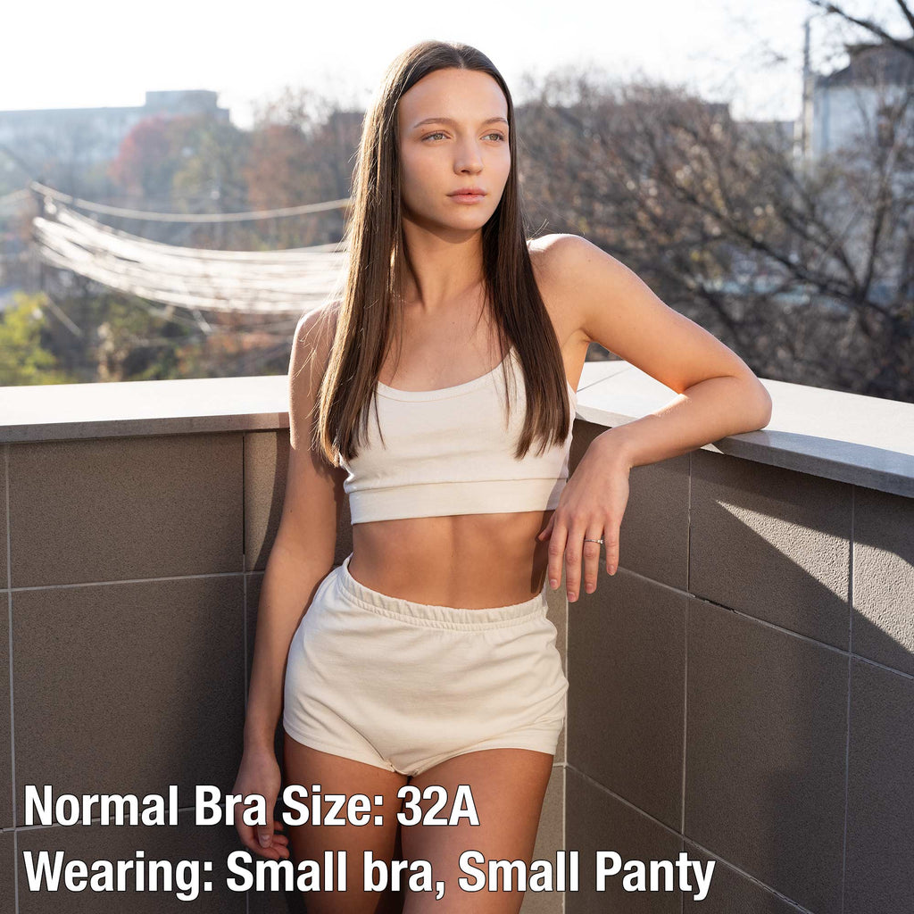 plastic-free 100% organic cotton bra