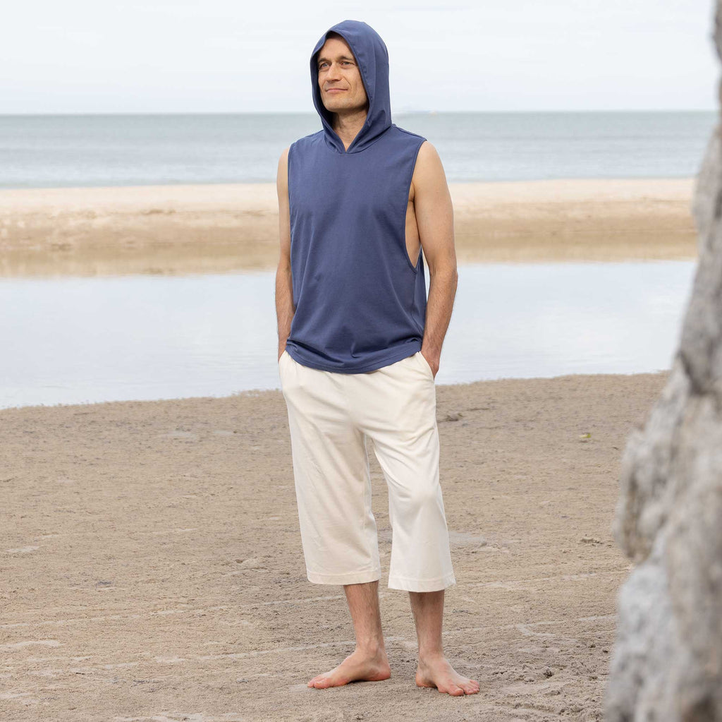 organic cotton tank top with hood
