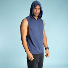 Load image into Gallery viewer, 100% organic cotton boxer hoodie tank top