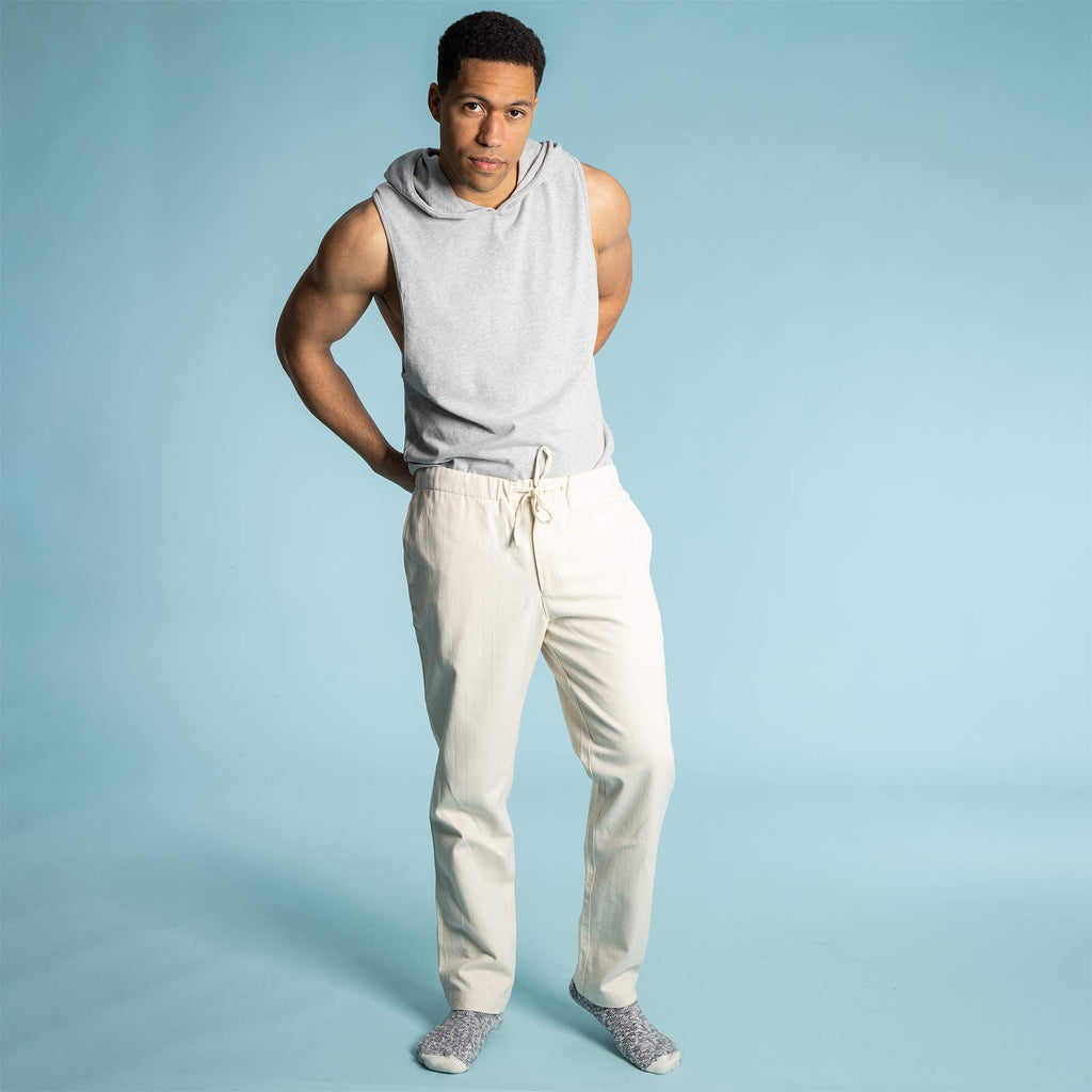 100% organic cotton tank top with hood