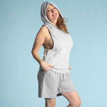 Load image into Gallery viewer, organic cotton hooded tank top
