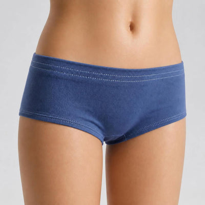 plastic-free 100% organic cotton boy shorts panty