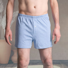 Load image into Gallery viewer, 100% organic cotton knit boxer shorts plastic-free
