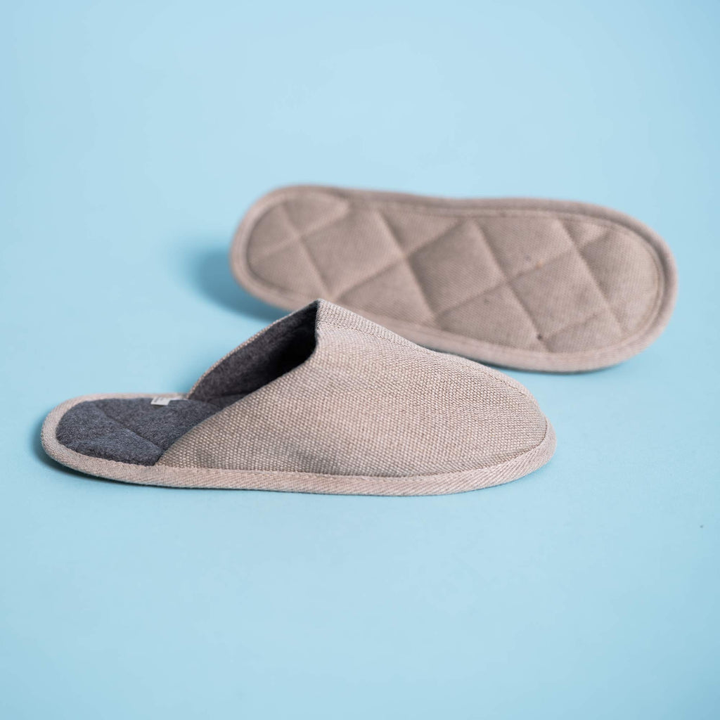 organic hemp house slippers