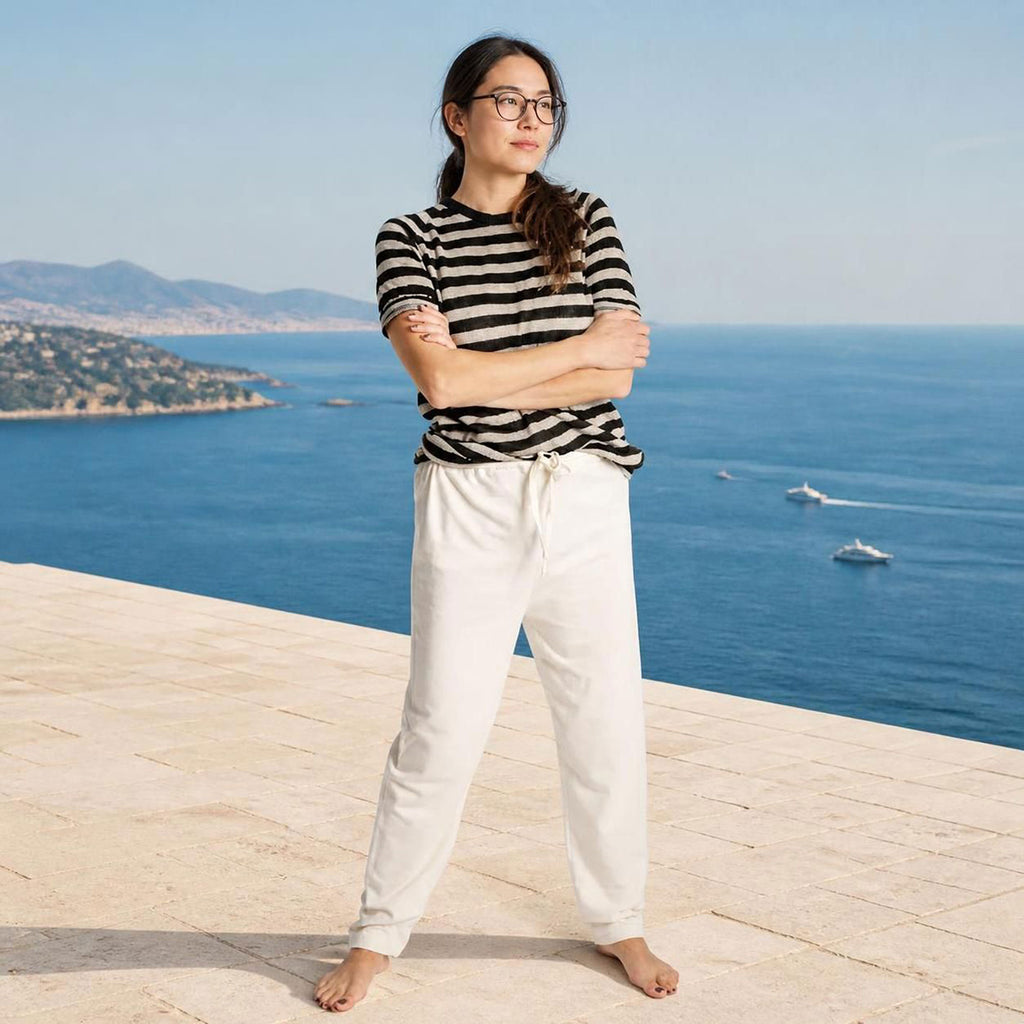 made in america 100% organic cotton knit lounge pants