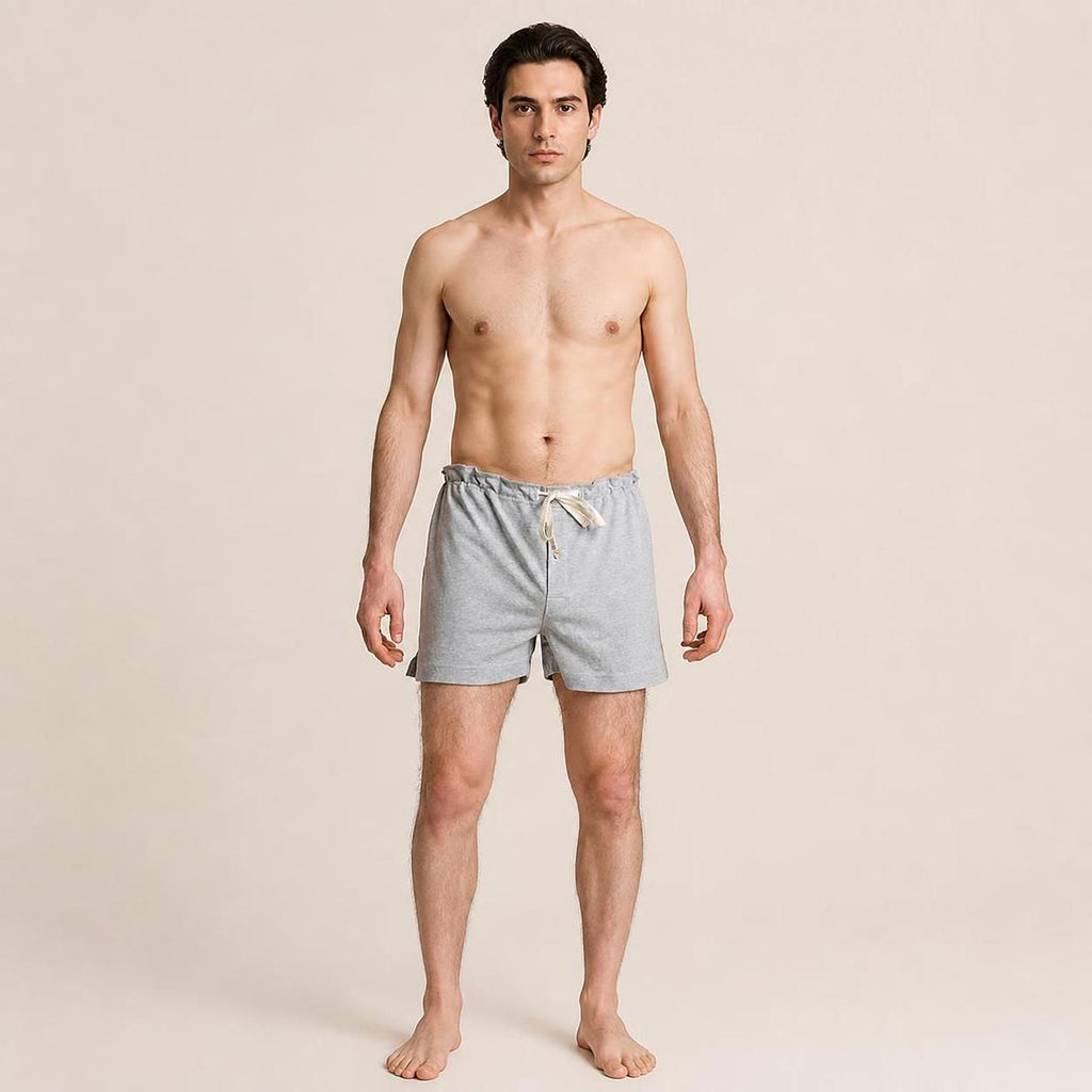 100% organic cotton knit boxer shorts