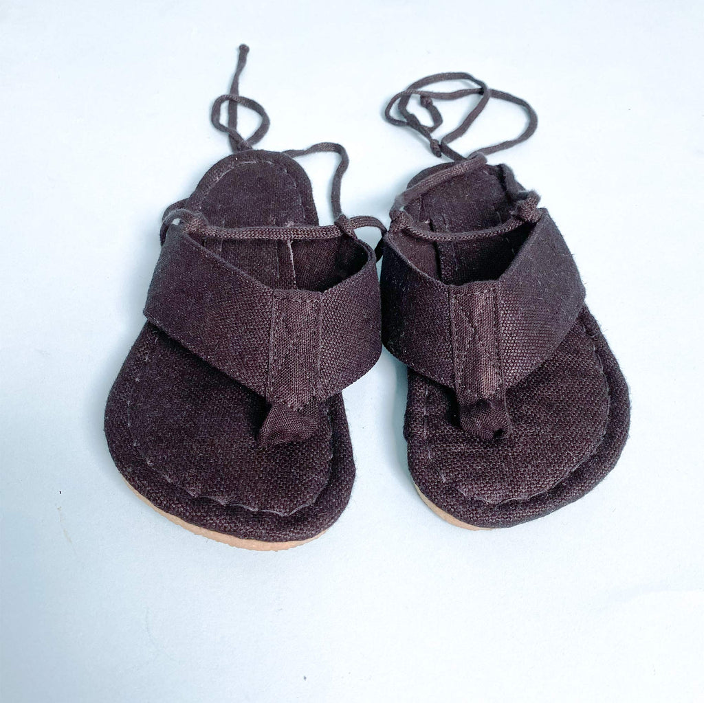 hemp sandals with laces