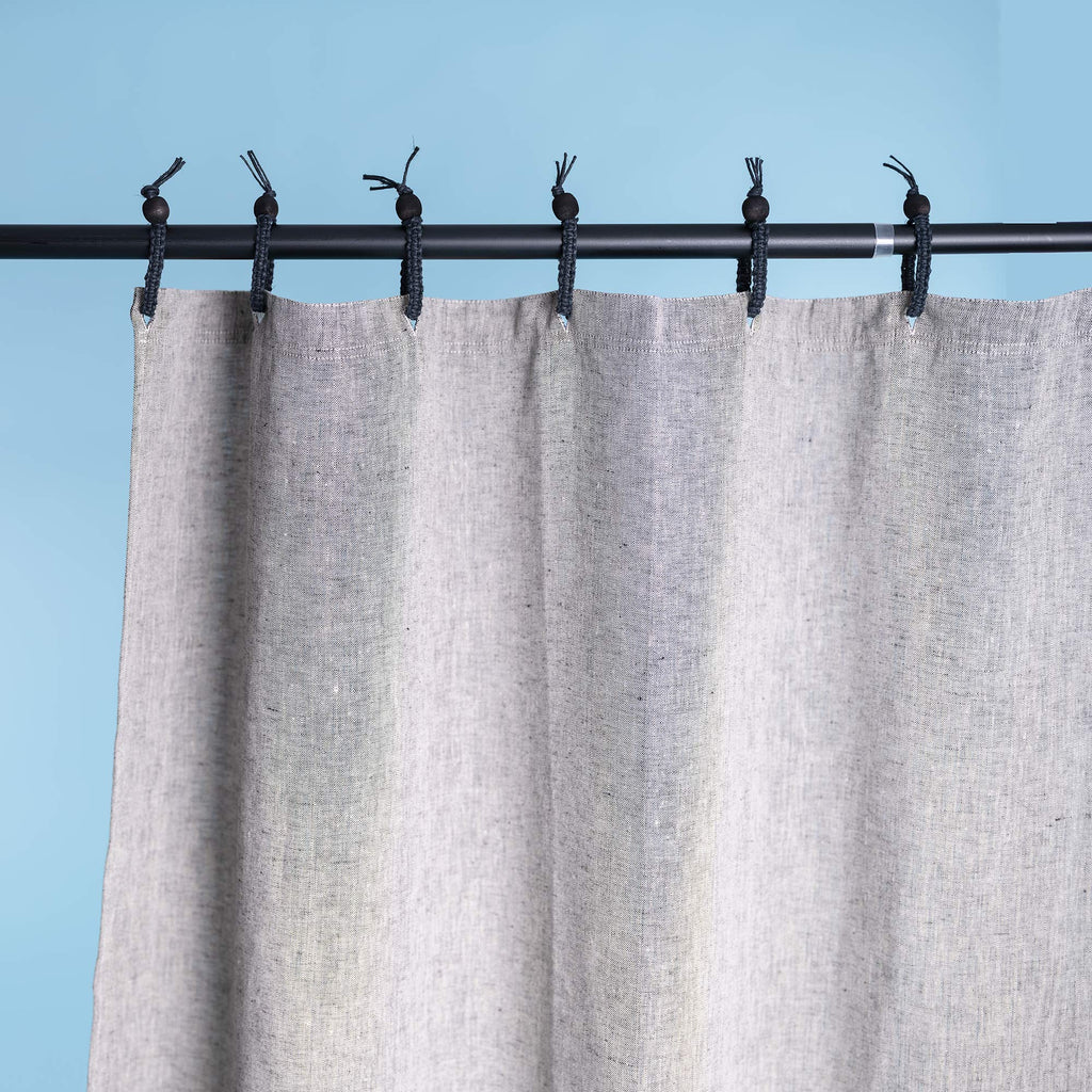 plastic-free hemp shower curtain