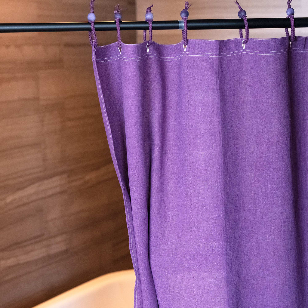 MONTEBELLO 48x72 Hemp Shower Curtain Stall Size 100% Organic (10oz, No PVC, No Vinyl, No Plastic, OC Thread Option) (99.99%-100% Biodegradable)