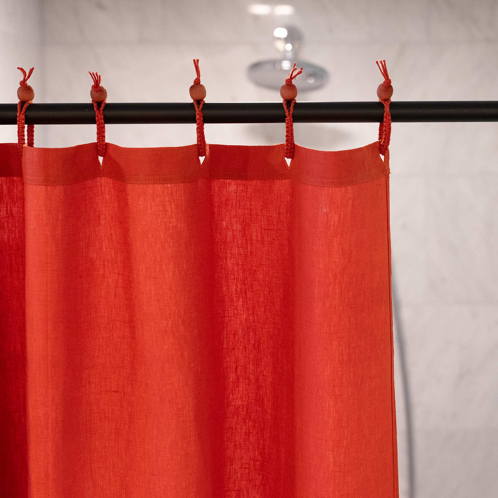 chemical-free hemp shower curtain