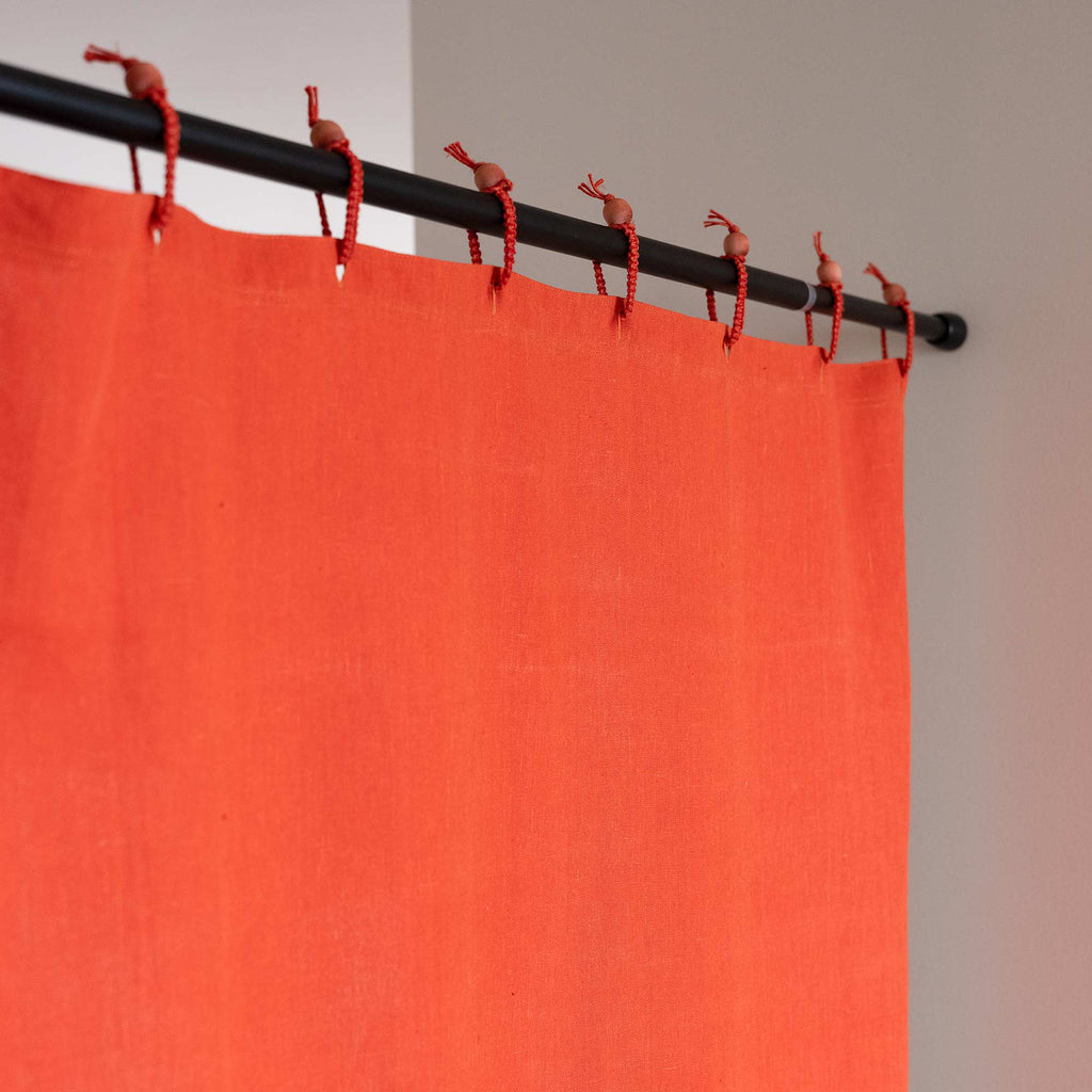 plastic-free hemp draperies