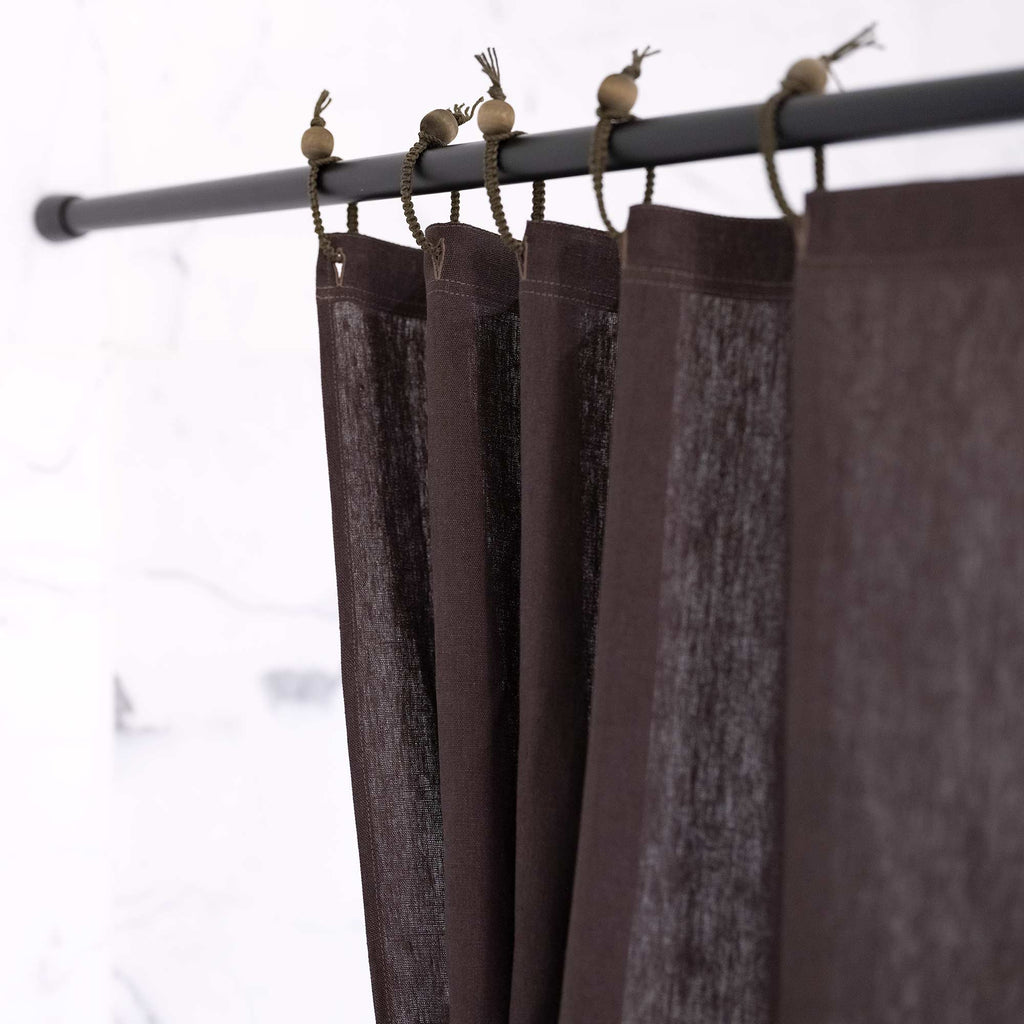 chemical-free hemp shower curtain