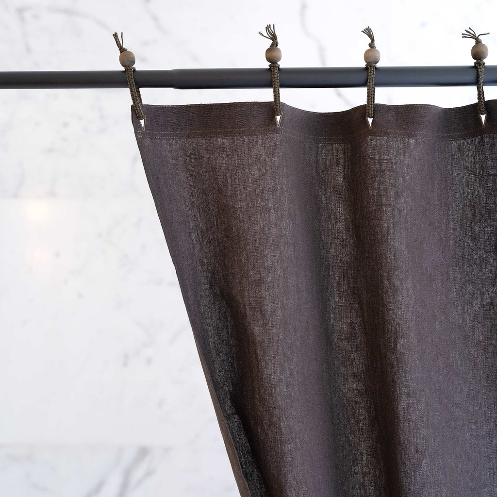hemp shower curtain