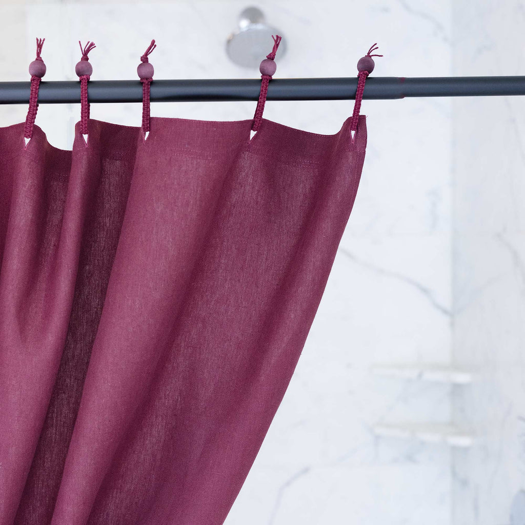 hemp shower curtain