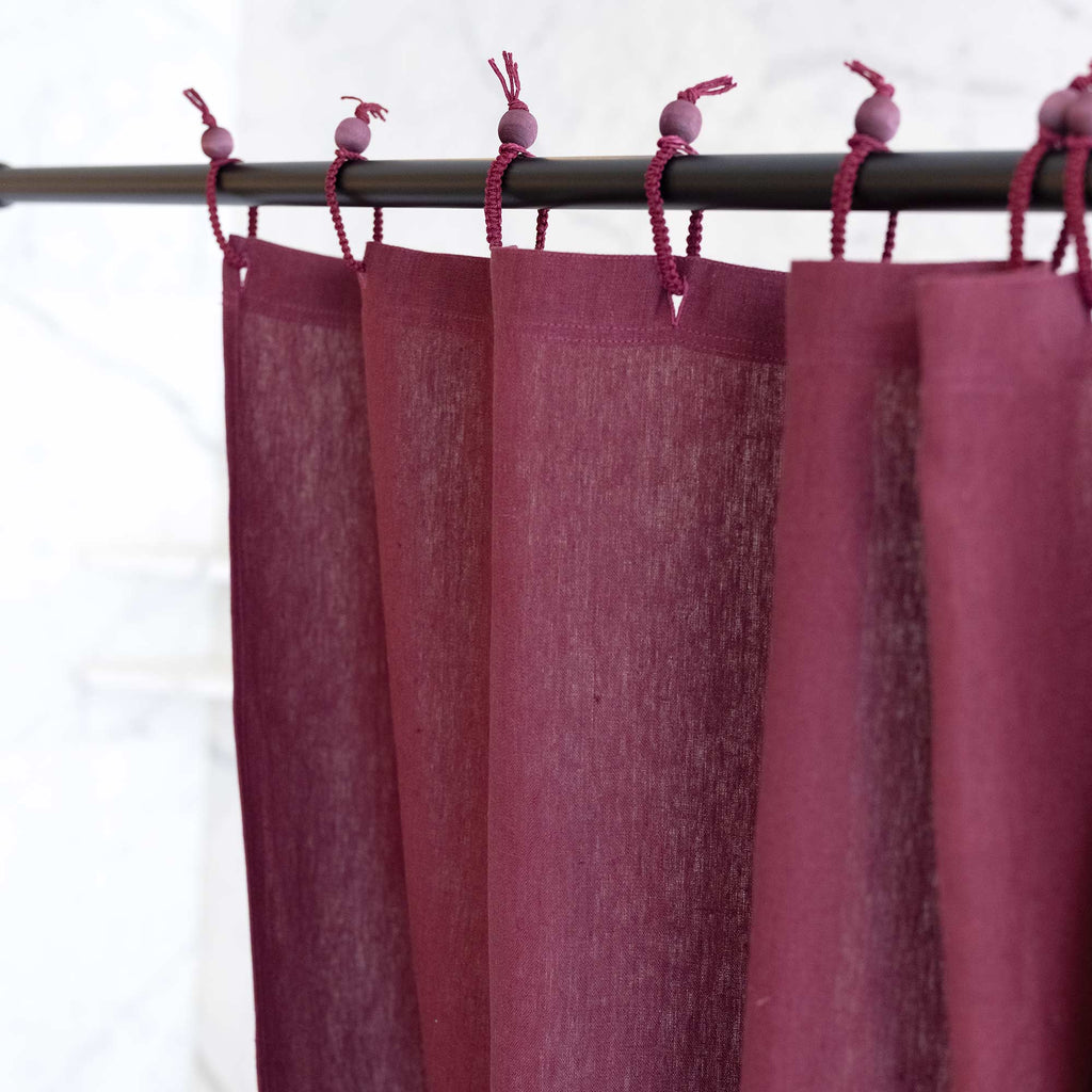 100% hemp shower curtain