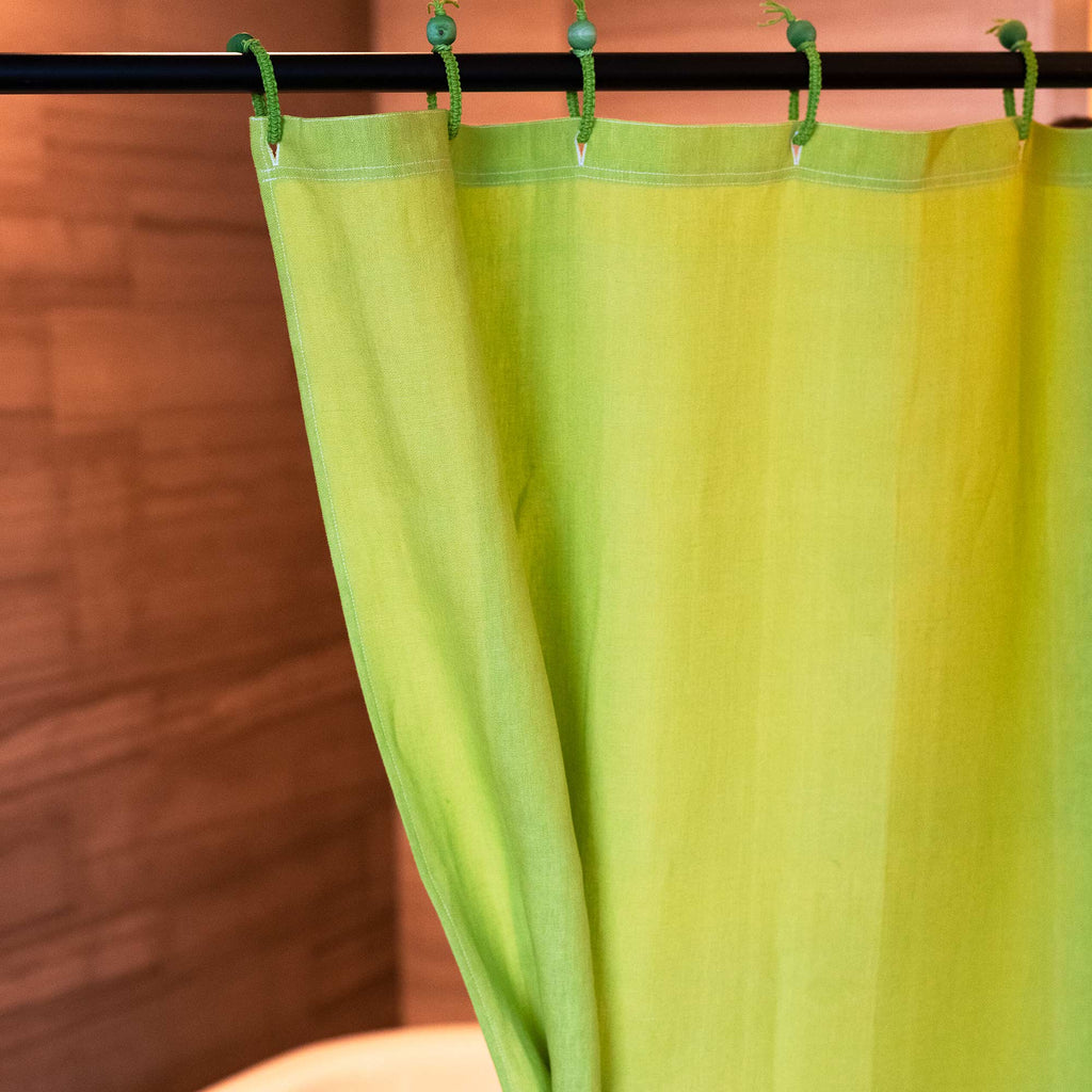 hemp shower curtain