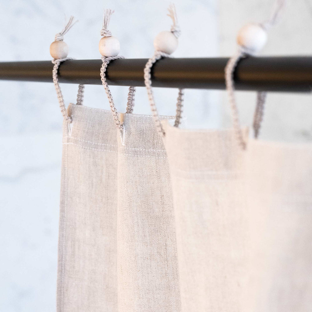 100% biodegradable hemp shower curtain