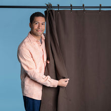 Load image into Gallery viewer, 100% organic cotton blackout curtains