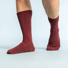 Load image into Gallery viewer, made in usa organic cotton dress socks