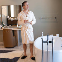 Load image into Gallery viewer, polyester-free 100% organic cotton bathrobe
