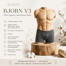 Load image into Gallery viewer, plastic-free organic cotton underwear for men
