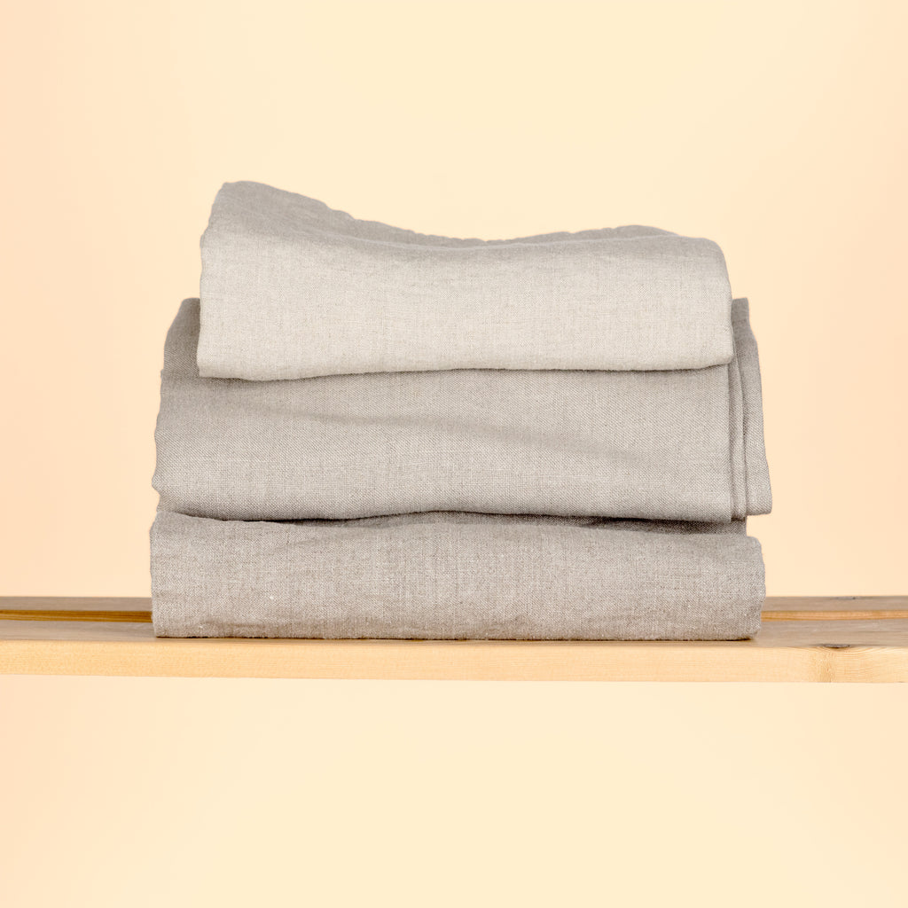 organic linen bed sheets no polyester