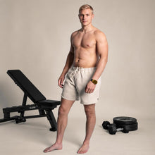 Load image into Gallery viewer, plastic-free 100% organic linen lounge shorts