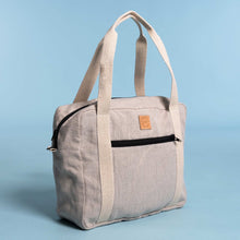 Load image into Gallery viewer, organic linen hand-held bag