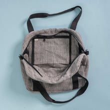 Load image into Gallery viewer, 100% organic linen duffel bag