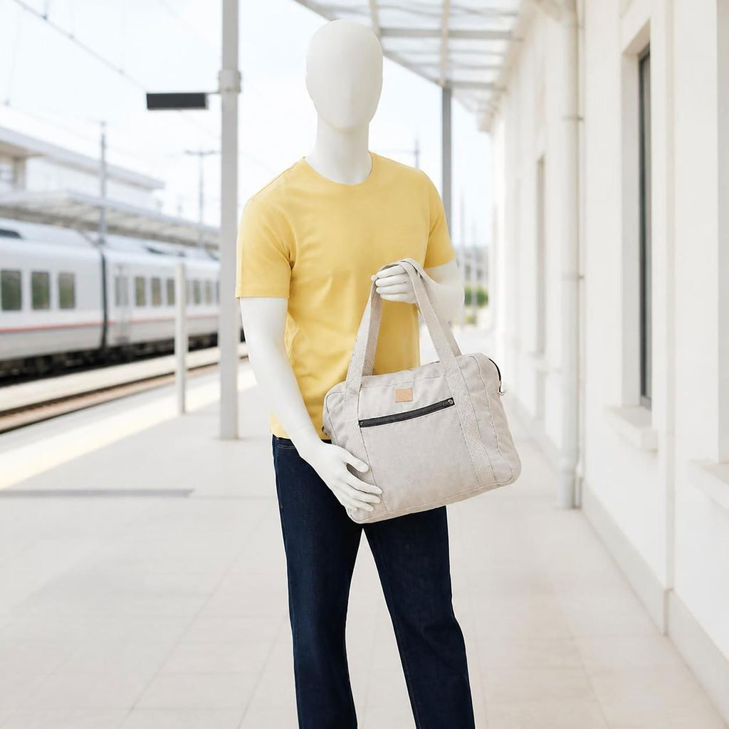 organic linen duffel bag plastic-free