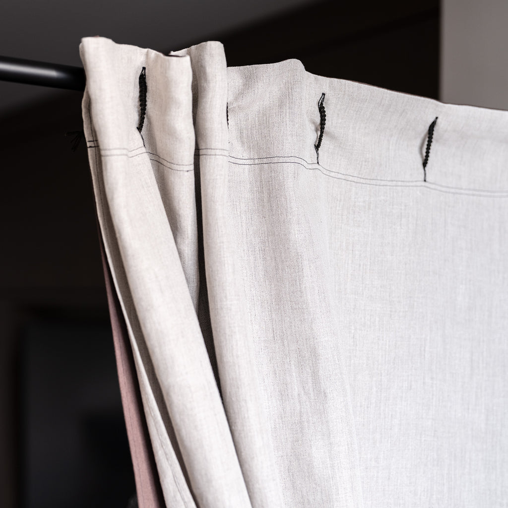 organic linen blackout curtain