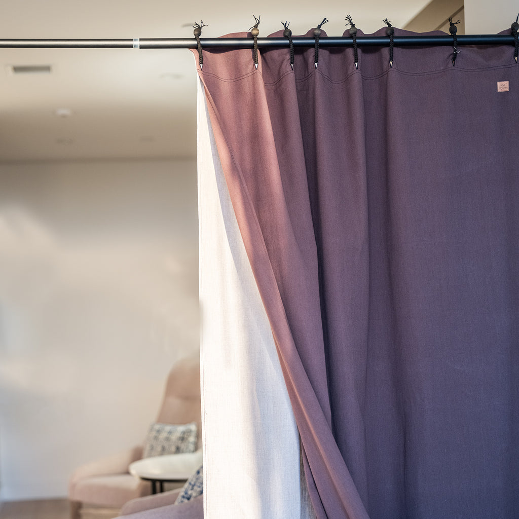 organic linen blackout curtain no plastic