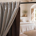 organic linen blackout curtain no polyester no PVC