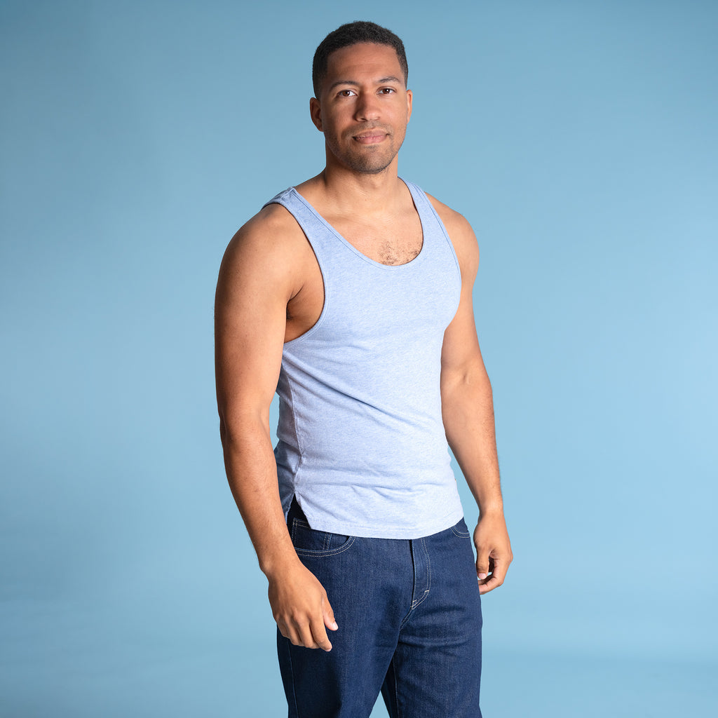 100% organic cotton muscle tank top