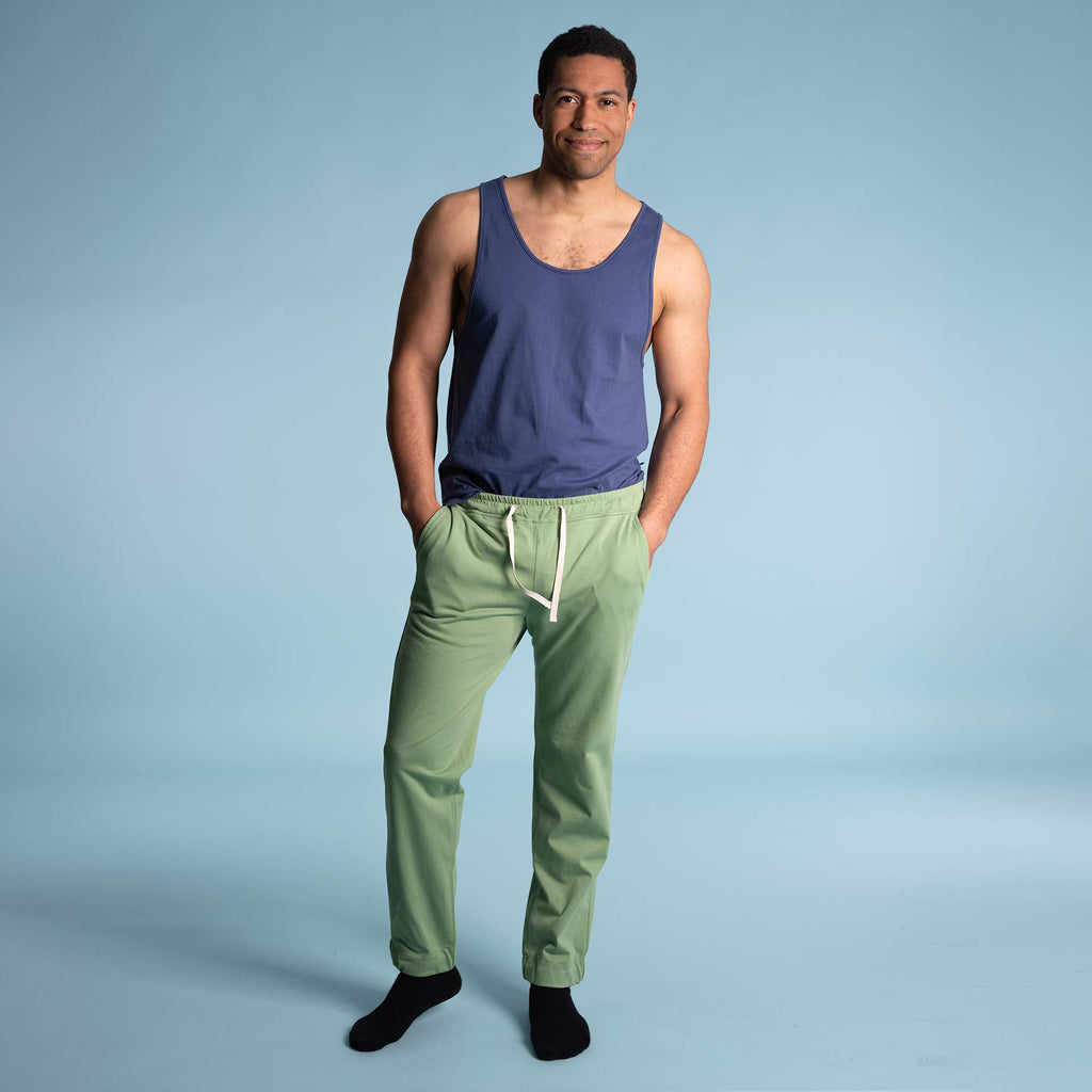 BRAD 100% Organic Cotton Muscle Tank Top (Deep cut) (OC Thread Option) (99.9%-100% Biodegradable)