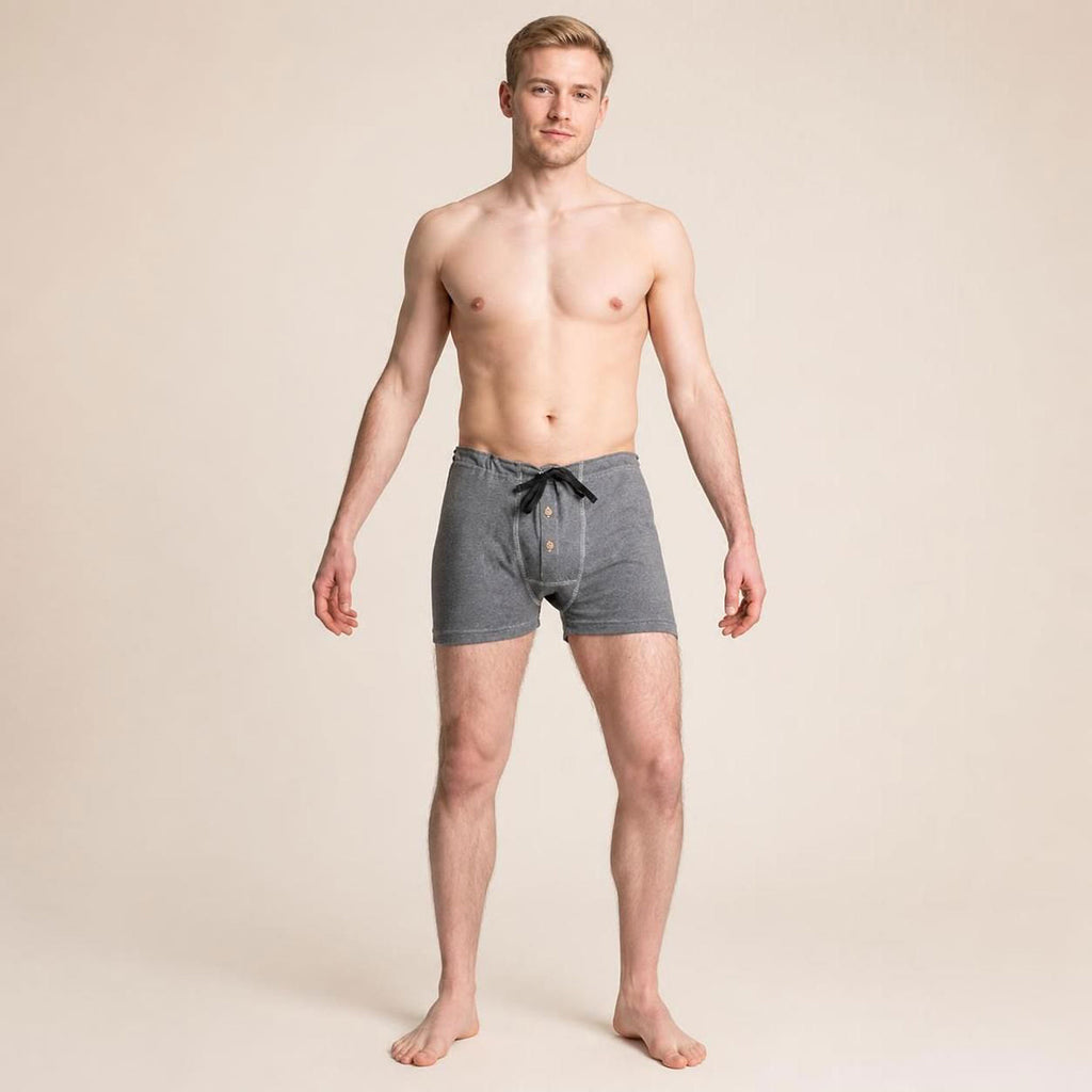 elastic-free 100% certified organic cotton boxer briefs plastic-free