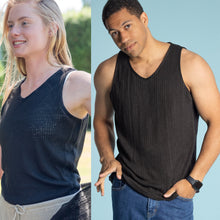 Load image into Gallery viewer, v neck hemp tank top