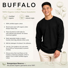 Load image into Gallery viewer, 100% certified organic cotton fleece sweatshirt plastic-free
