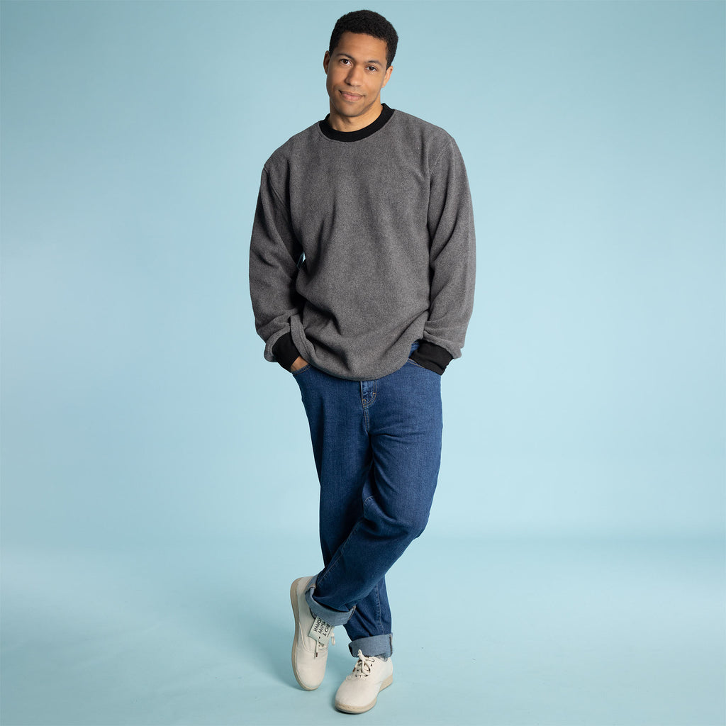 organic cotton fleece sweatshirt